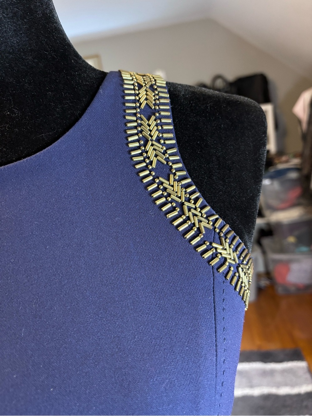 Lilly Pulitzer Blue Embellished Sheath Dress Size 0 -Cocktail, Wedding, Resort - Picture 7 of 10